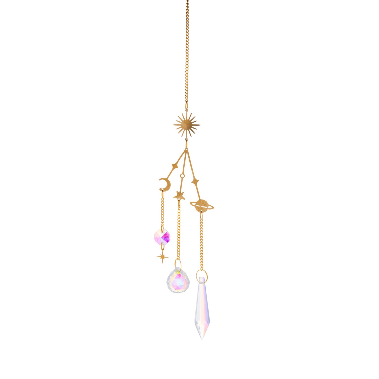 Galaxy Crystal Sun Catcher Lighting Wind Chime Pendant