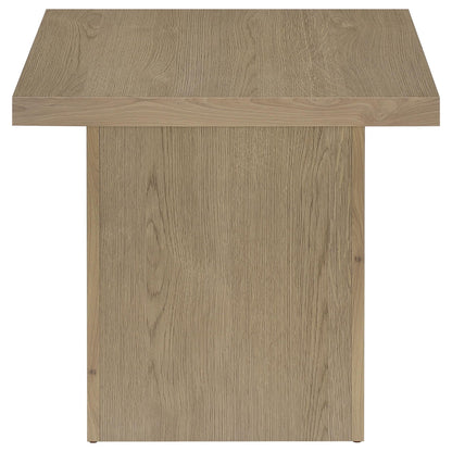 Devar Square Engineered Wood Side End Table Latte