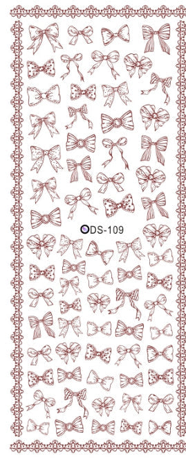 Watermark sticker decal nail sticker