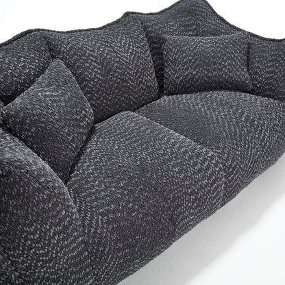 Comfortable Dual Beanbag Chair With High Resilience Foam Core For 2 People
