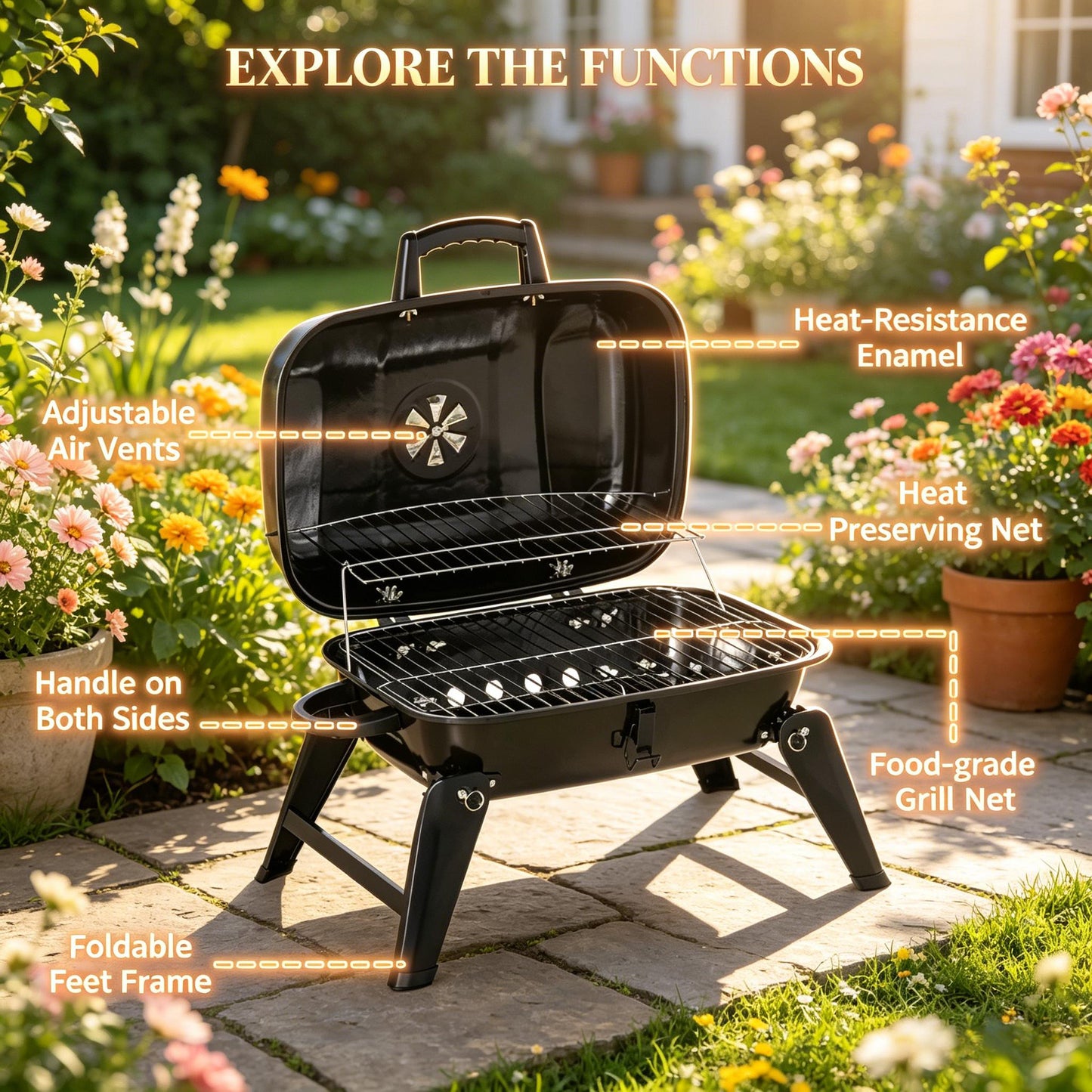 Small Portable Charcoal Grill