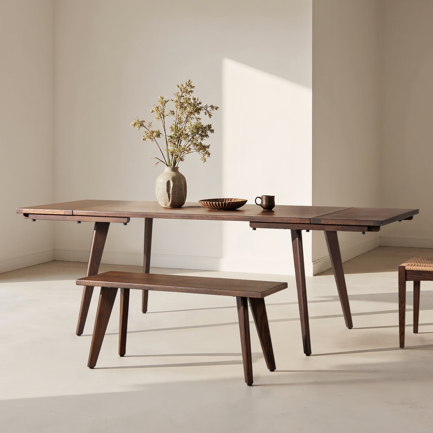 Capri 59-90.5" Solid Dining Table