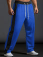 Men's Full Size Drawstring Contrast Wide Leg Pants Plus Size