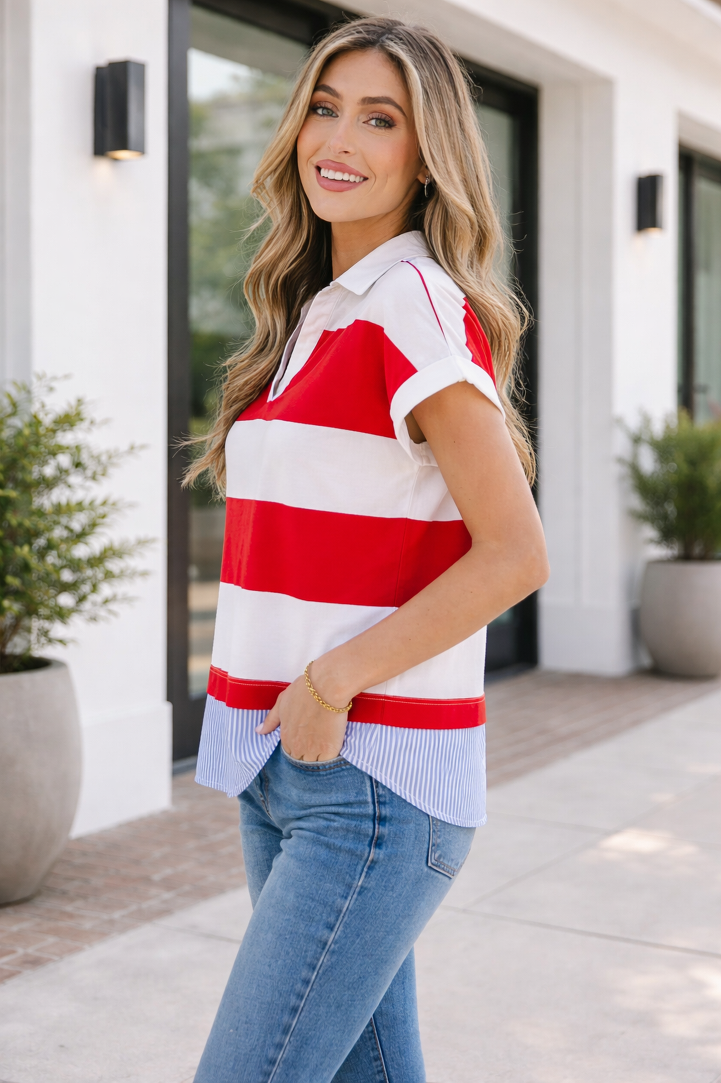 Faith Dolman Short Sleeve Top