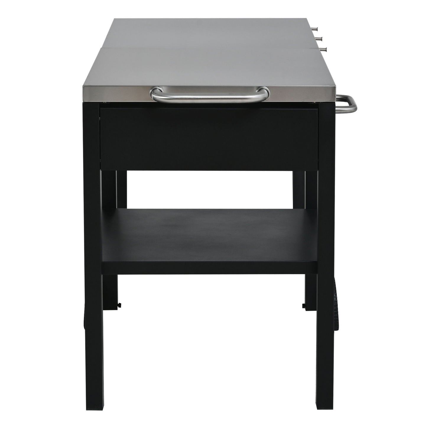 Foldable Outdoor Kitchen Cart With Storage For Patio