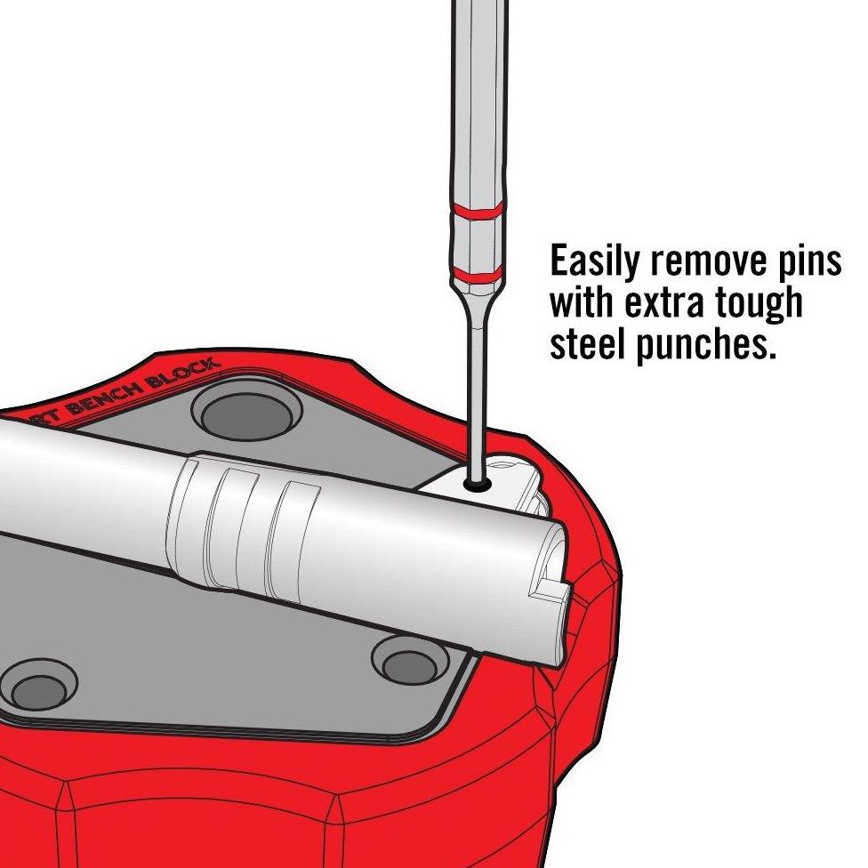 Accu-Punch™ Hammer with Brass & Steel Pin Punches