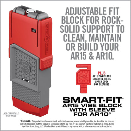 Smart-Fit AR15 Vise Block With Sleeve For AR10*