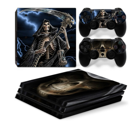 PS4 Pro Anti-Scrape Geometric Pattern Sticker | Durable Protection for Gaming Console