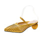 Fashion Shoes Hollow Round Heel Sandals and Slippers Female Mid-heel Short-heel Sasual Outer Wear SDL08210504