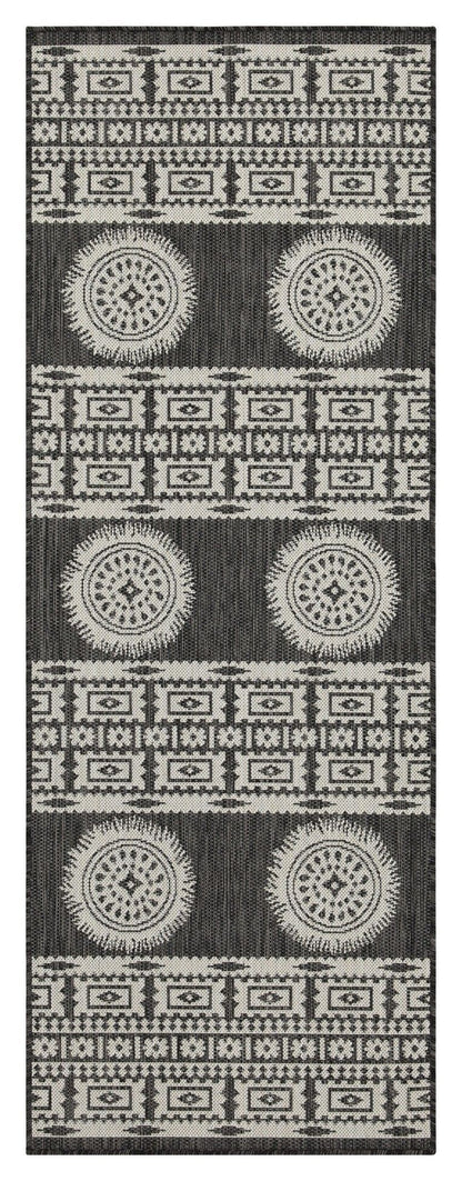 Sunshine - 5'3" X 7'3" Indoor, Outdoor Area Rug Polypropylene - Anthracite