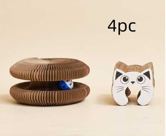 Creative Cat Scratch Board Decompression Grinding Claw Corrugated Paper Pet Toy Supplies