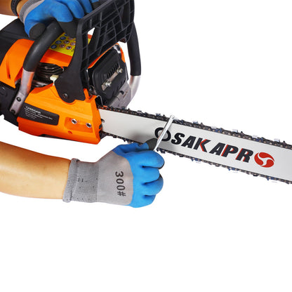 58Cc Gasoline Chainsaw 20" For Tree And Wood Cutting Epa Compliant - Orange