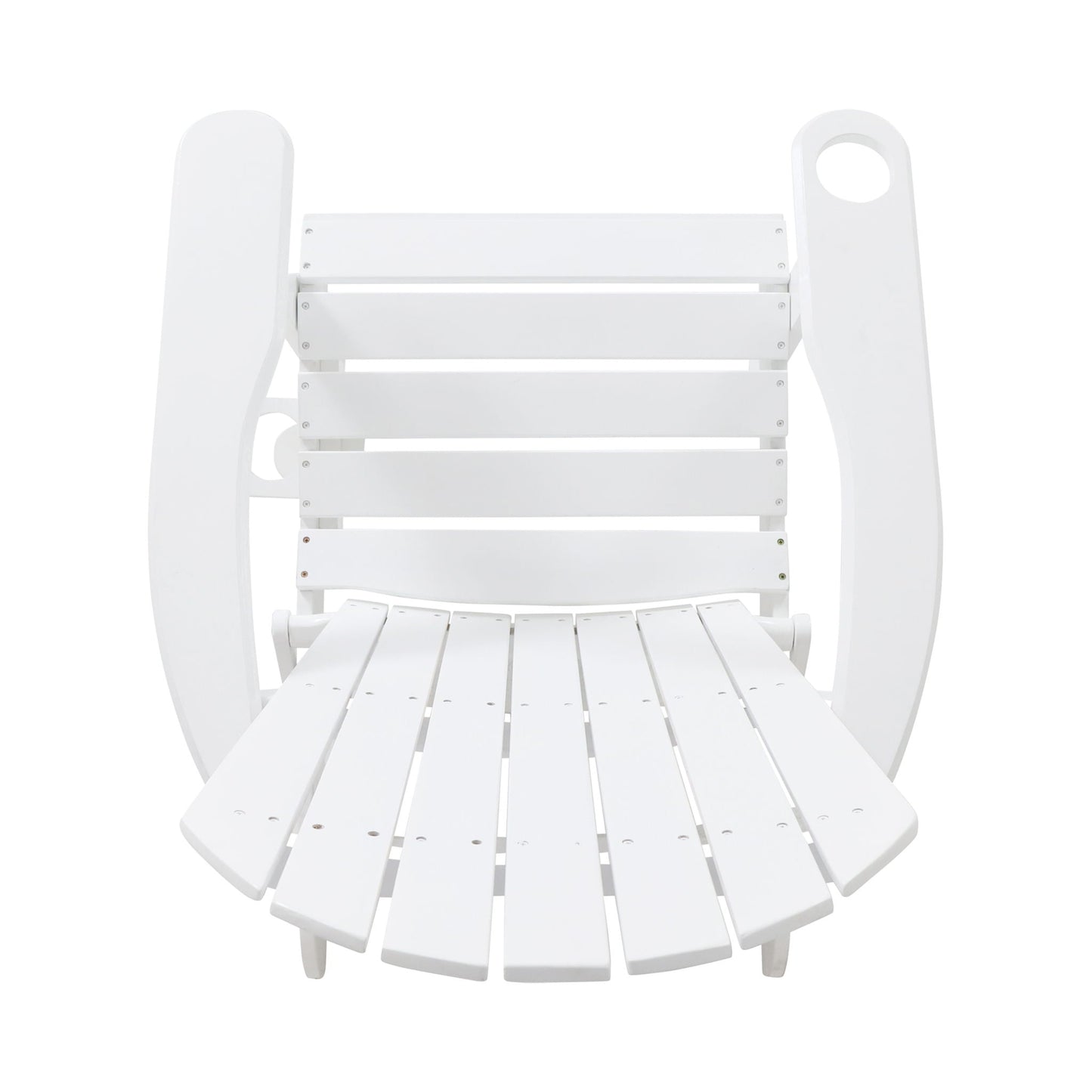 Zenithia Outdoor Foldable Adirondack Chair with 2 Cup Holders
