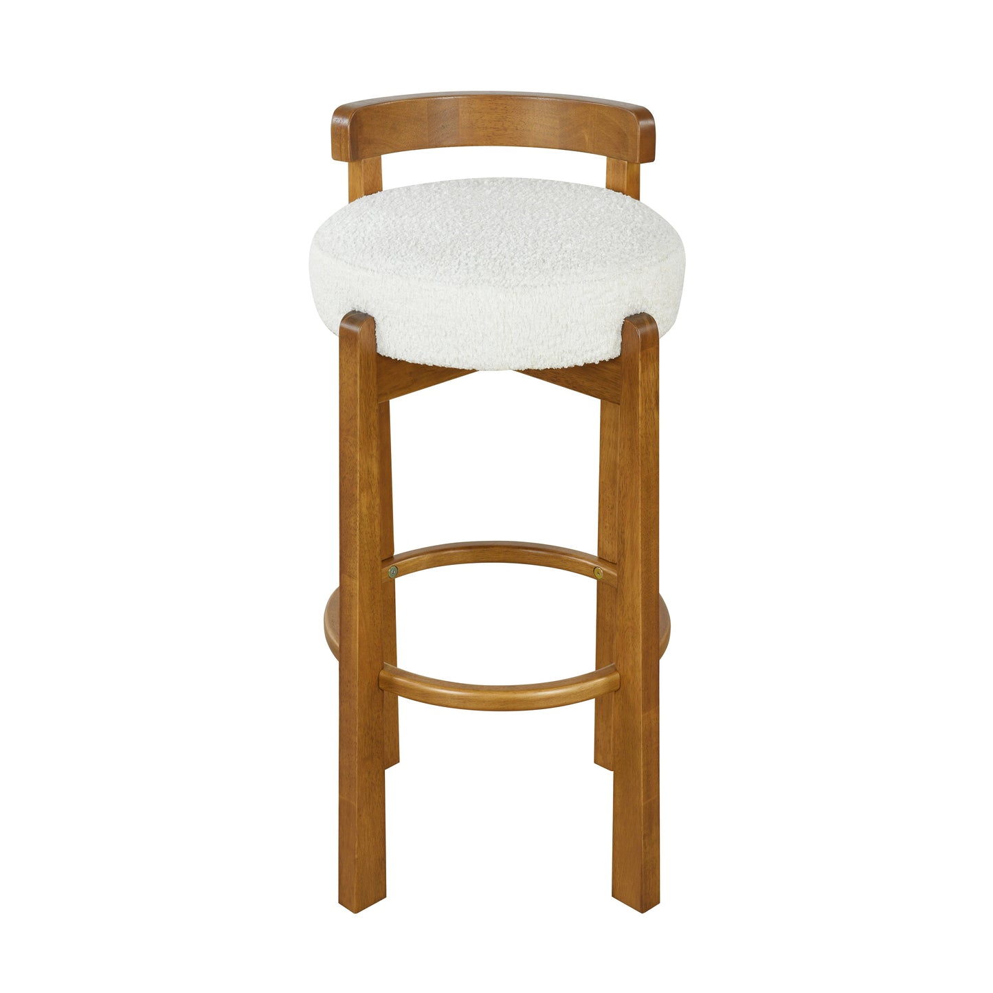 Elise Indoor Wooden Low Back Barstool
