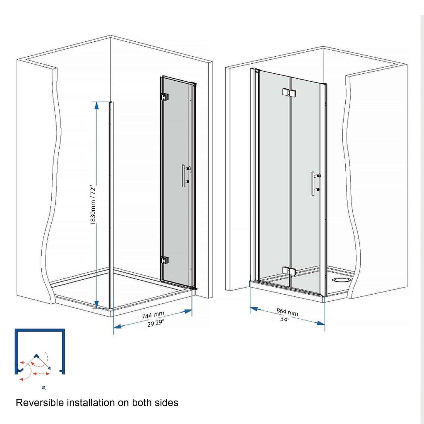 Bifold Shower Door
