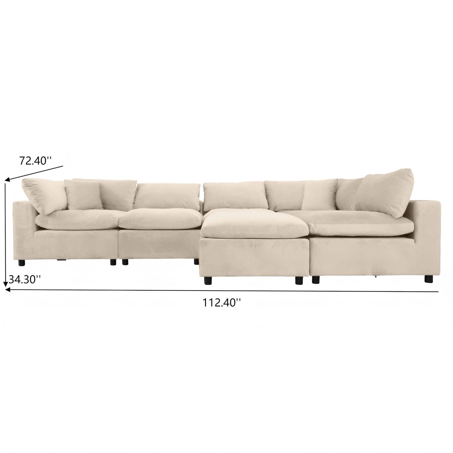 Hayward - Modular Sectional Sofa - Ivory