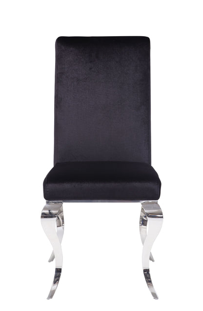 Fabiola Upholstered Stainless Steel Dining Chair