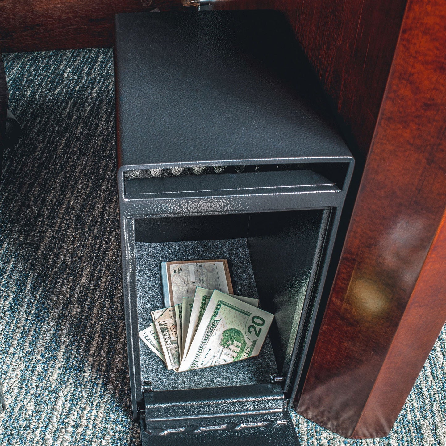 0.27 Cu Ft Dual Key Depository Safe - Black