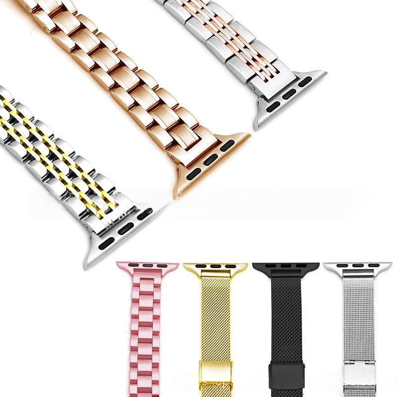 Womens Snakeskin-Style Stainless Steel Watch Band