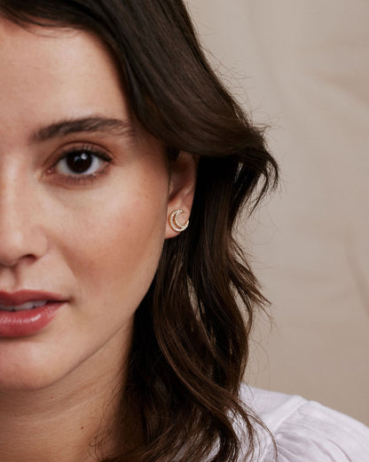 To the Moon and Back Stud Earrings