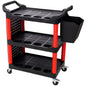 3 Tier Rolling Auto Detail Cart with Wheels