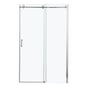 Single Sliding Bypass Shower Door Enclosure With Tempered Glass