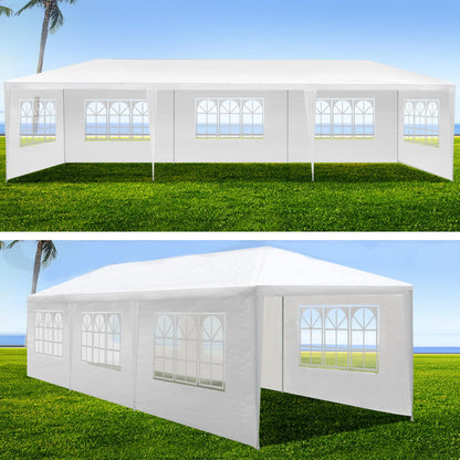 10x30' Outdoor Garden Gazebo Wedding Party Tent Canopy with 8 Removable Sidewalls