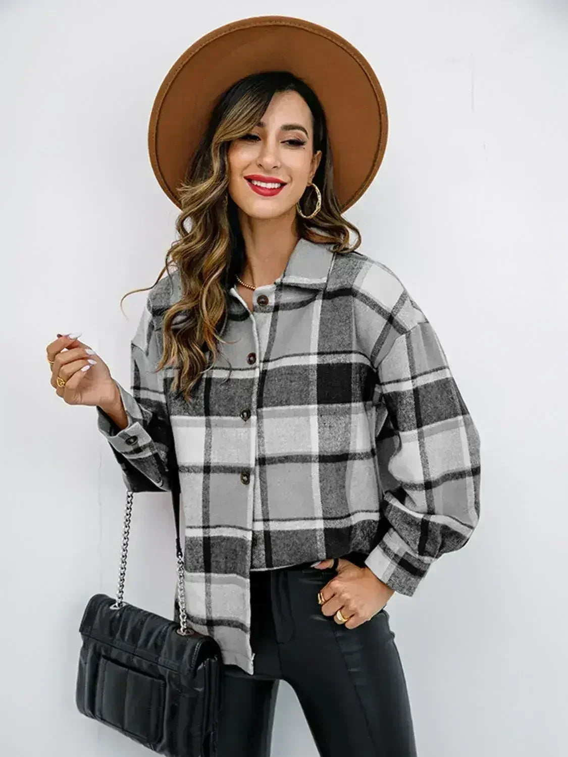 Pumpkin Spice Button-Down Jacket