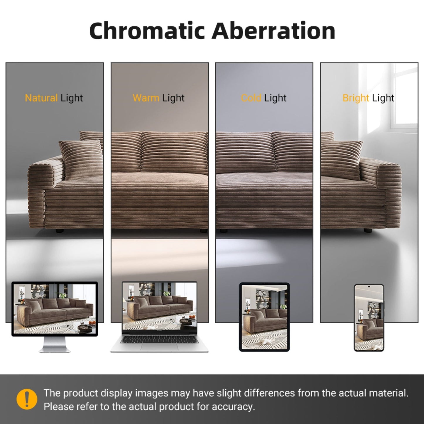 Deep Seat Convertible Sofa With Soft Pillows And Ottomans