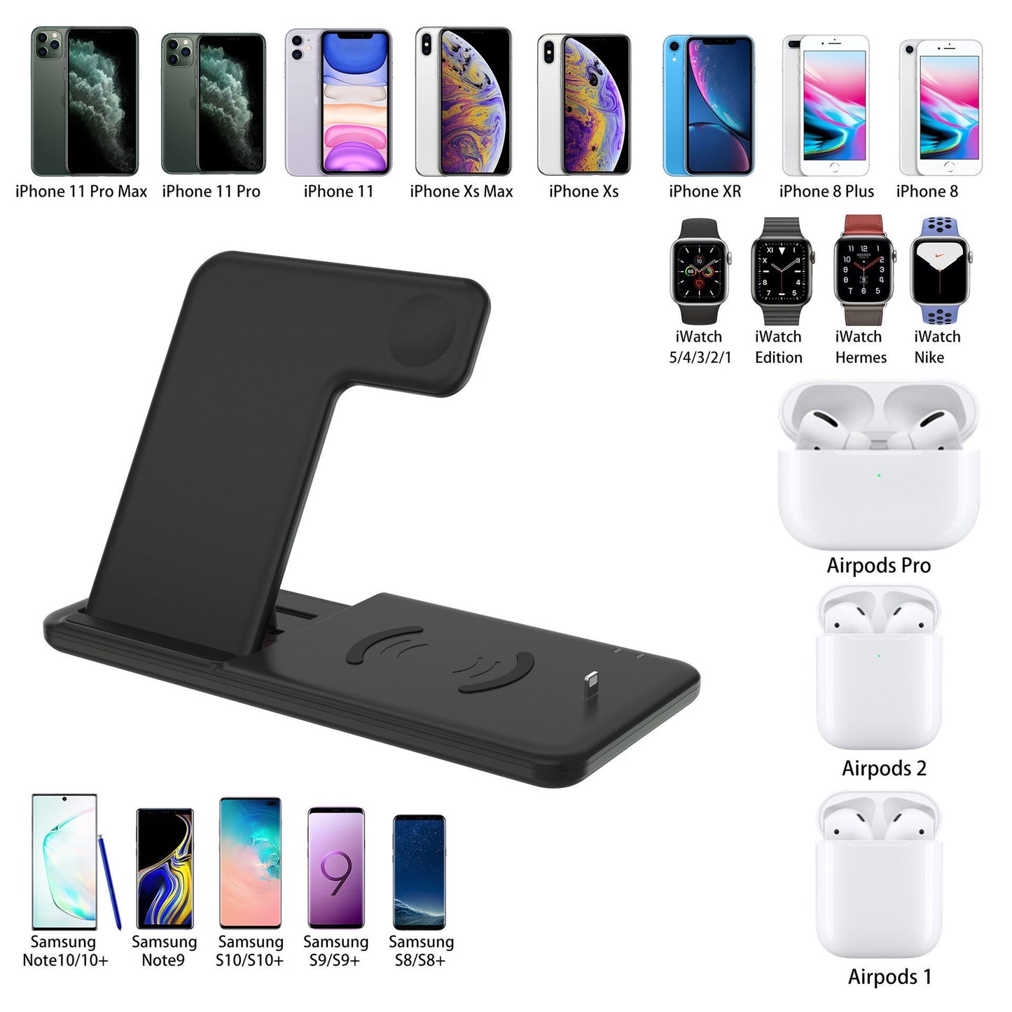 Compatible with Apple, Compatible with Apple , Wireless Charger Stand For iphone