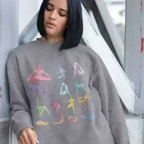 Loose Fit Crewneck Sweatshirt - Yoga & Lounge Essential | Femstylo