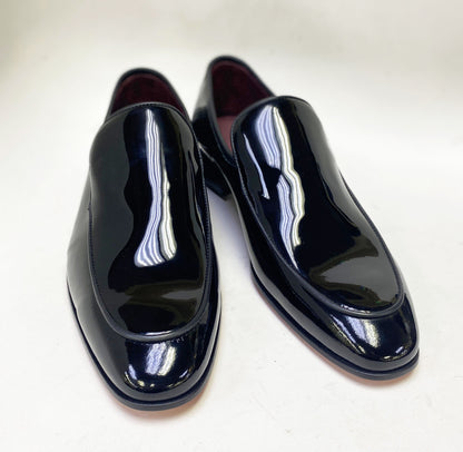 C Collection Patent Leather Loafer - Black