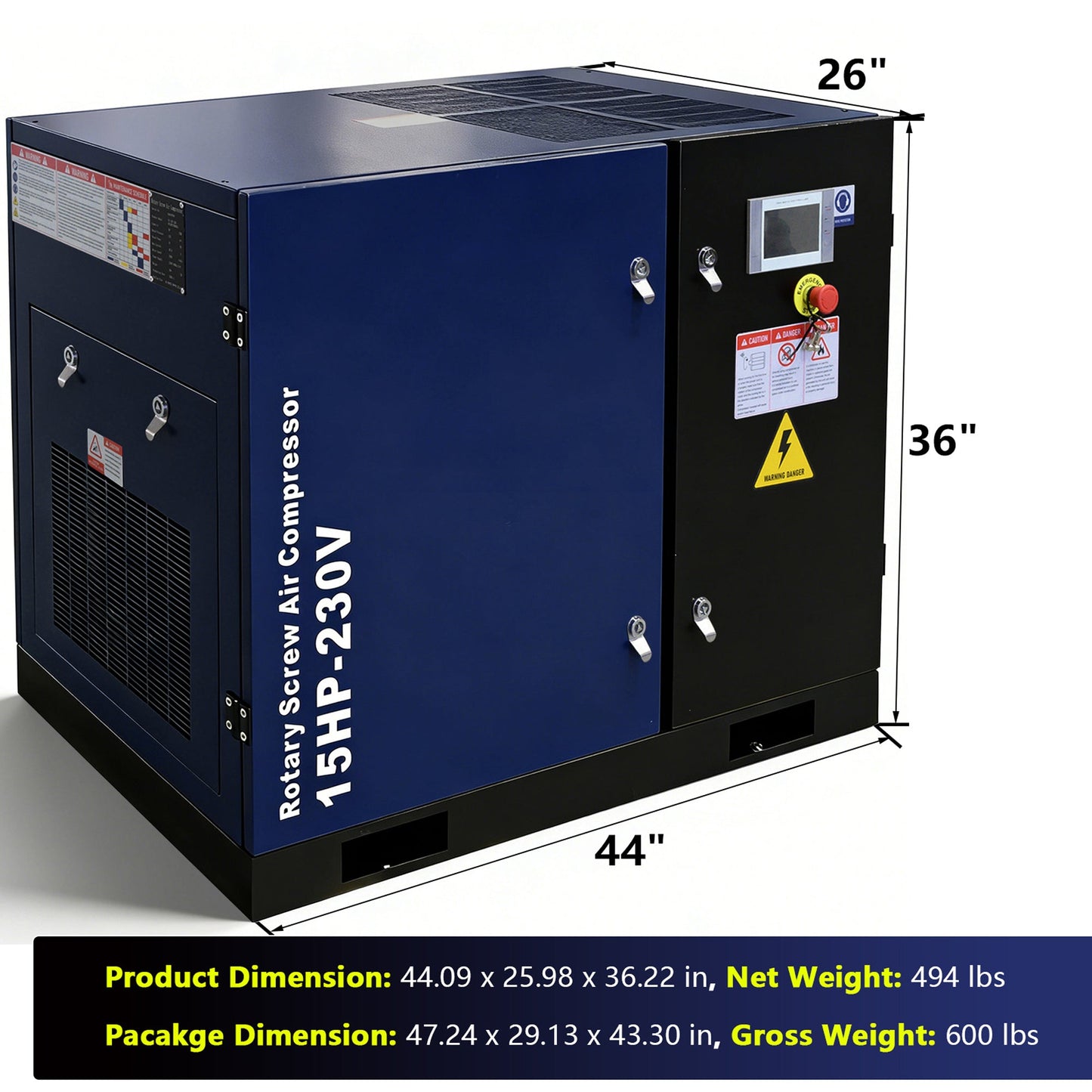 15HP Rotary Screw Air Compressor