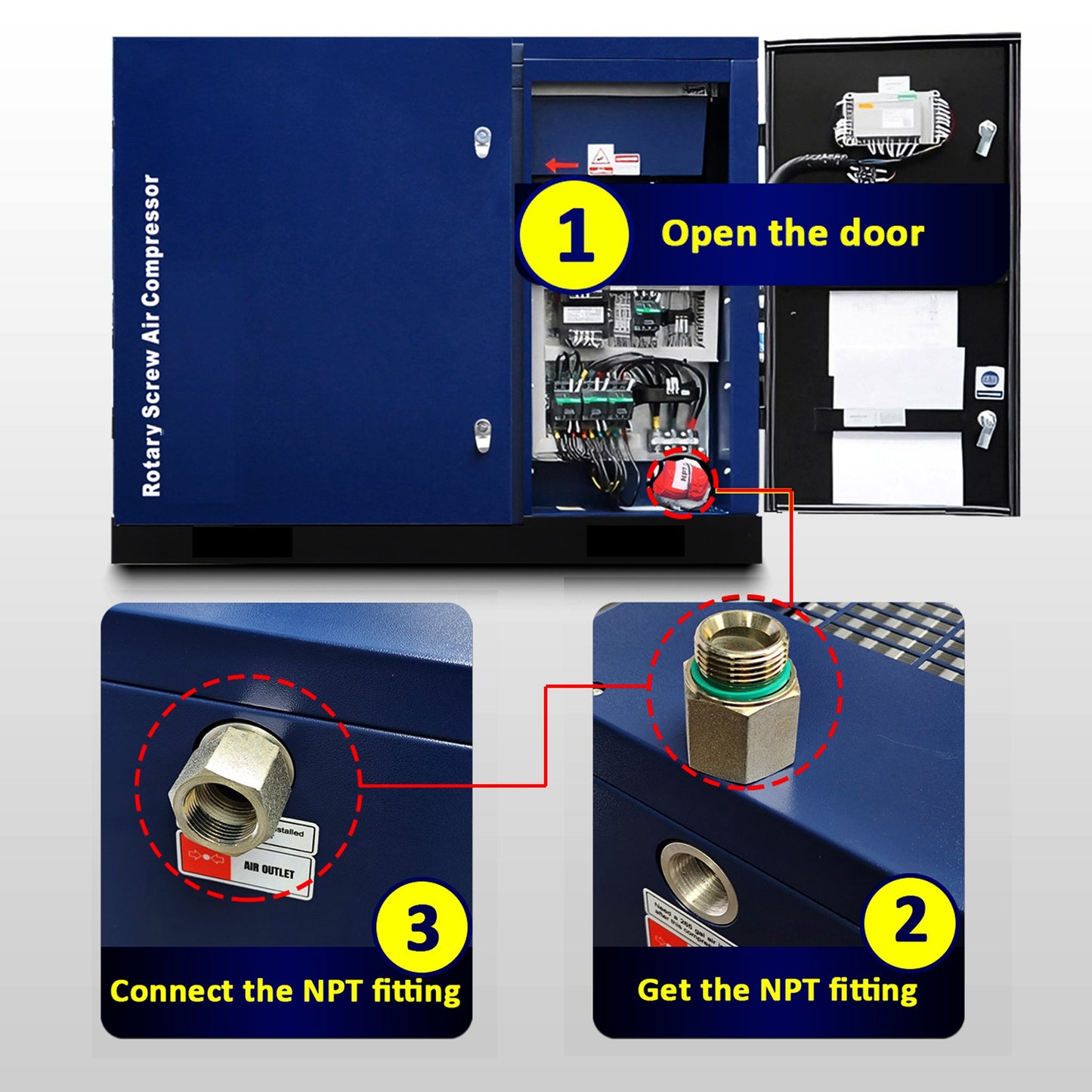 15HP Rotary Screw Air Compressor