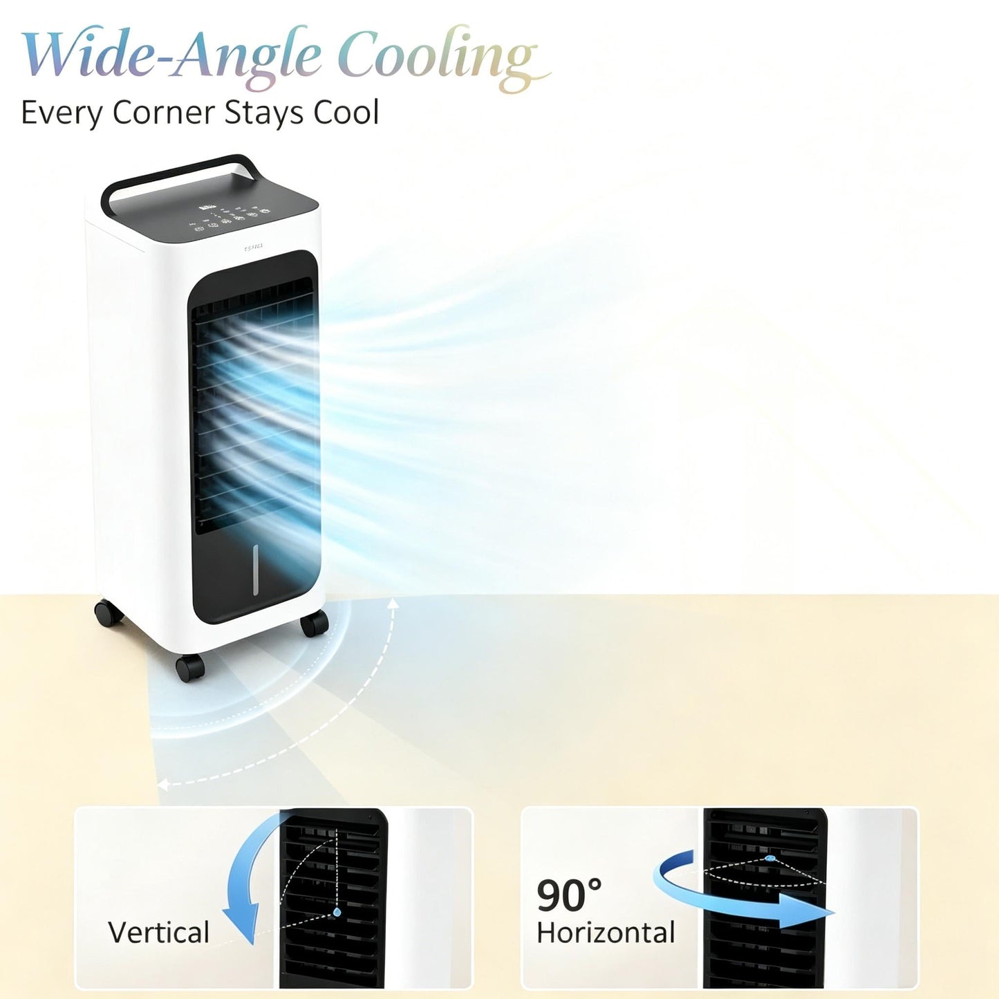 Swamp Cooler Air Conditioner with Three Refreshing Modes