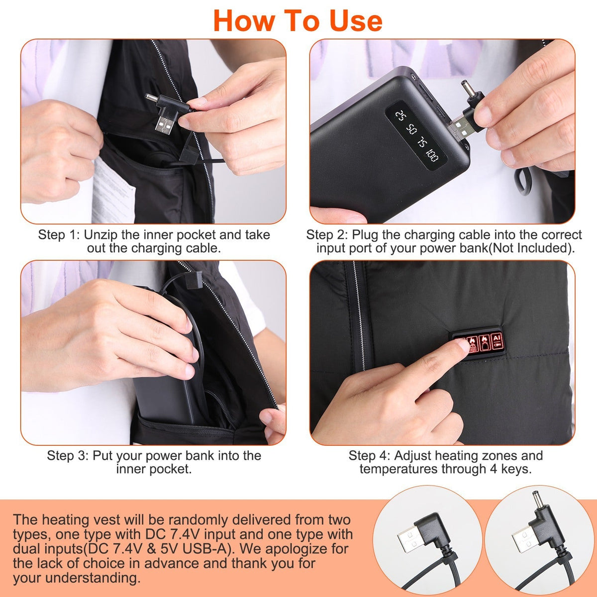 Heated Vest for Men & Women | 23-Zone USB Powered Jacket with 3 Heat Levels