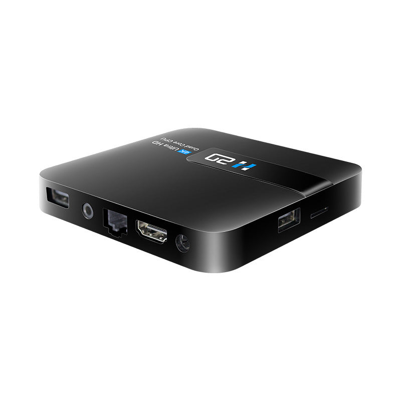 New Black Android RK3228A 2G/16G 4K HD TV BOX four Accessories and qr code manual