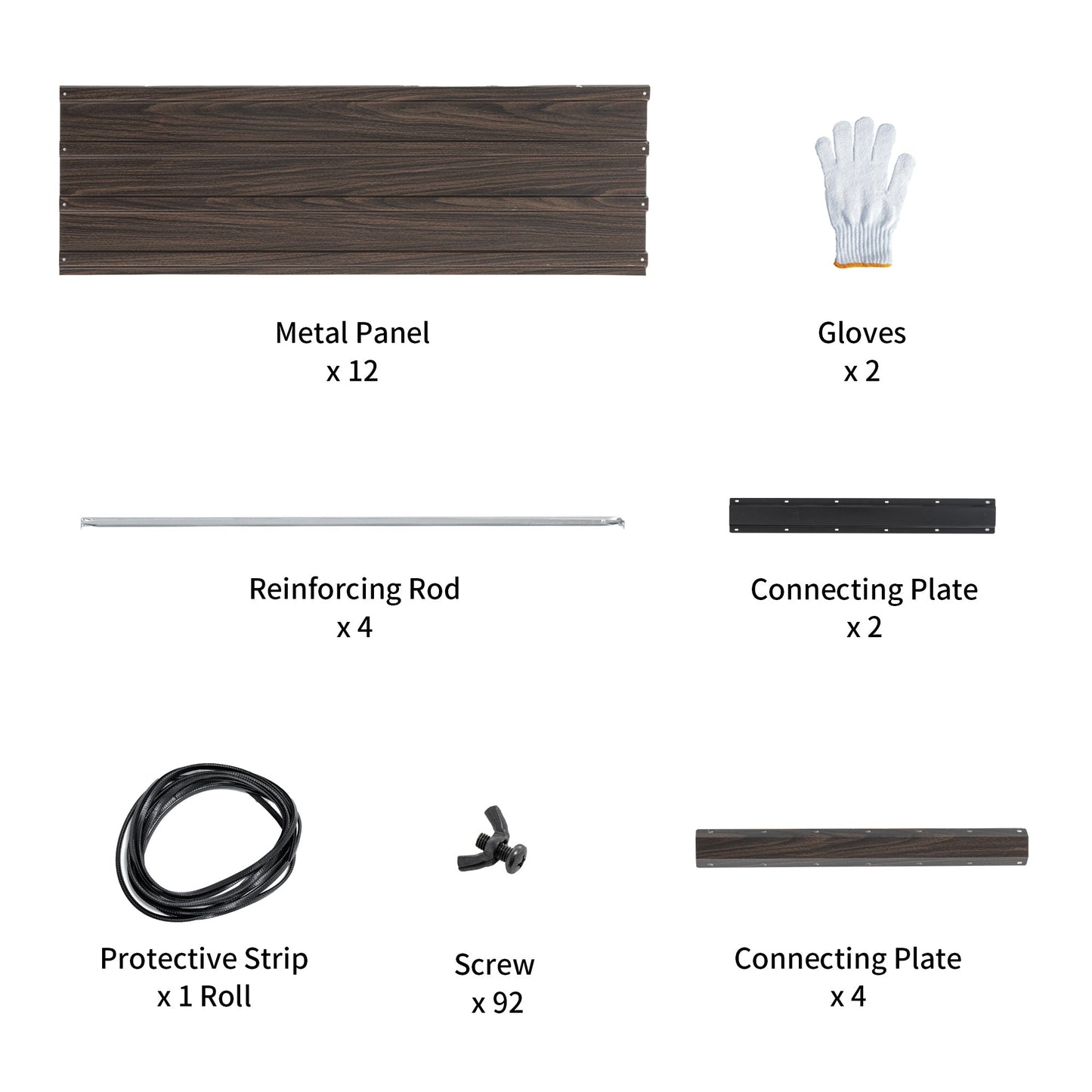 Woodgrain Aesthetic & Metal Strength: 8x4x2FT Galvanized Raised Garden Bed Kit