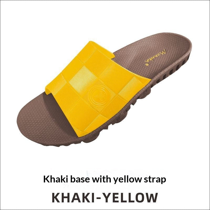 Mens Non-absorbent Rubber-soled Casual Slippers