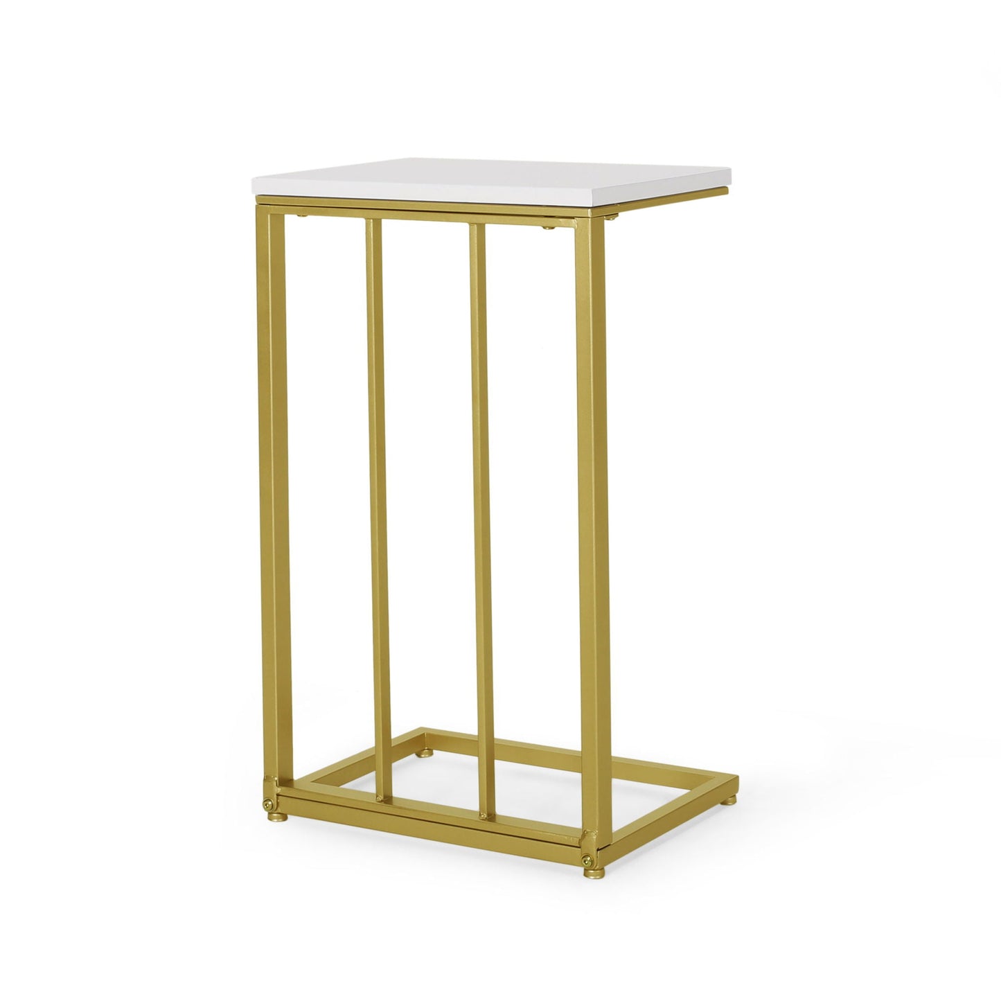 Modern Glam C-Shape End Table