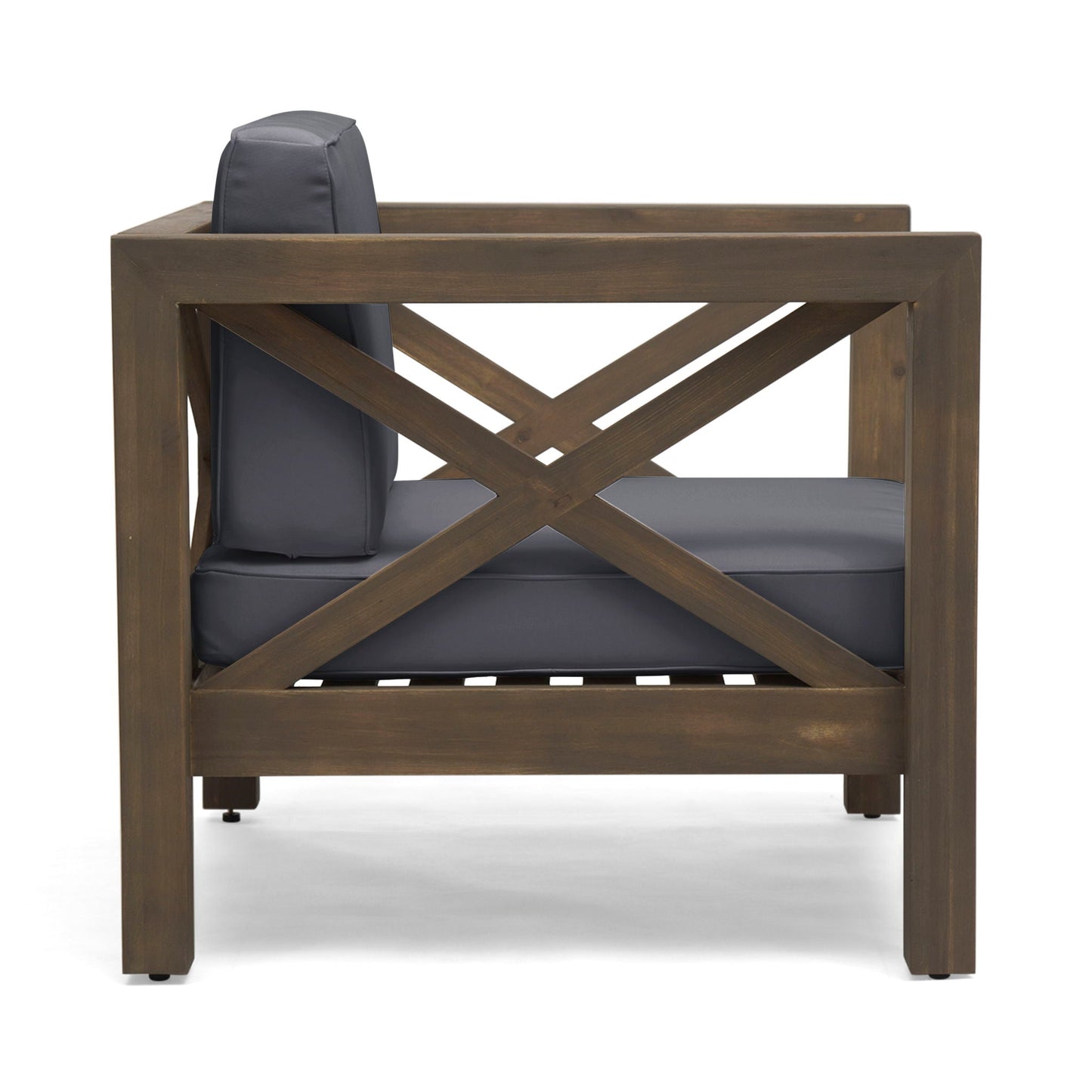 Brava Mid-Century Modern Club Chair with Water Resistant Cushions