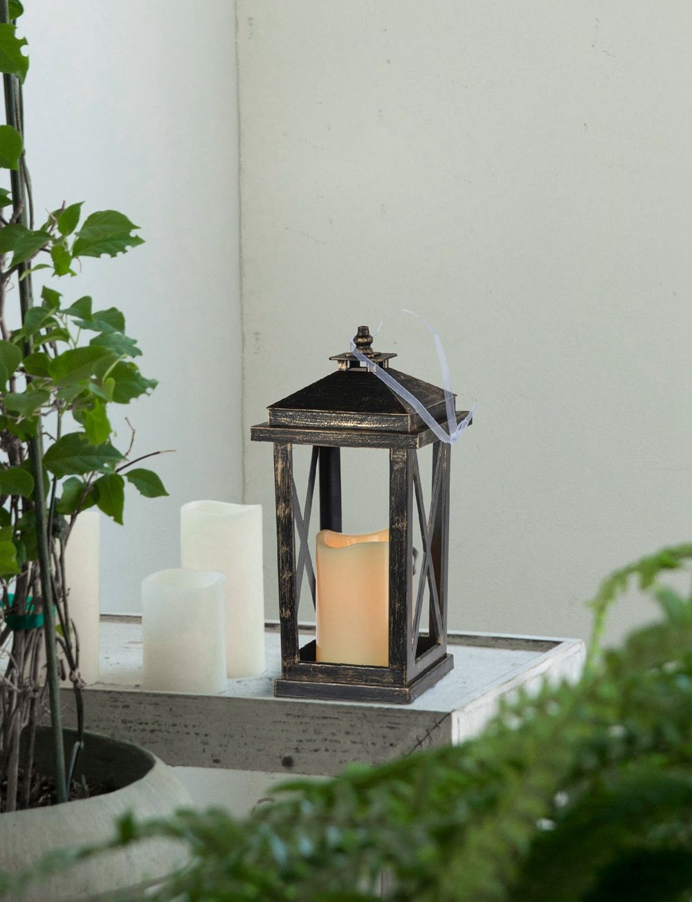 Menifee - Lantern With Led Candle (Set of 2)