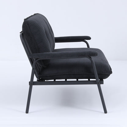 Modern Metal Frame Sofa With Sponge Filling For Compact Spaces And Versatile Use