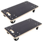 Furniture Moving Wooden Dolly with 4 PP Wheels - 2 Pack