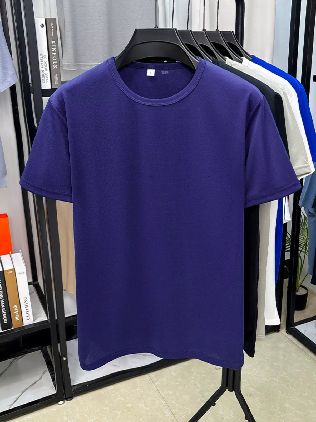 Men's Plus Size Round Neck Short Sleeve T-Shirt