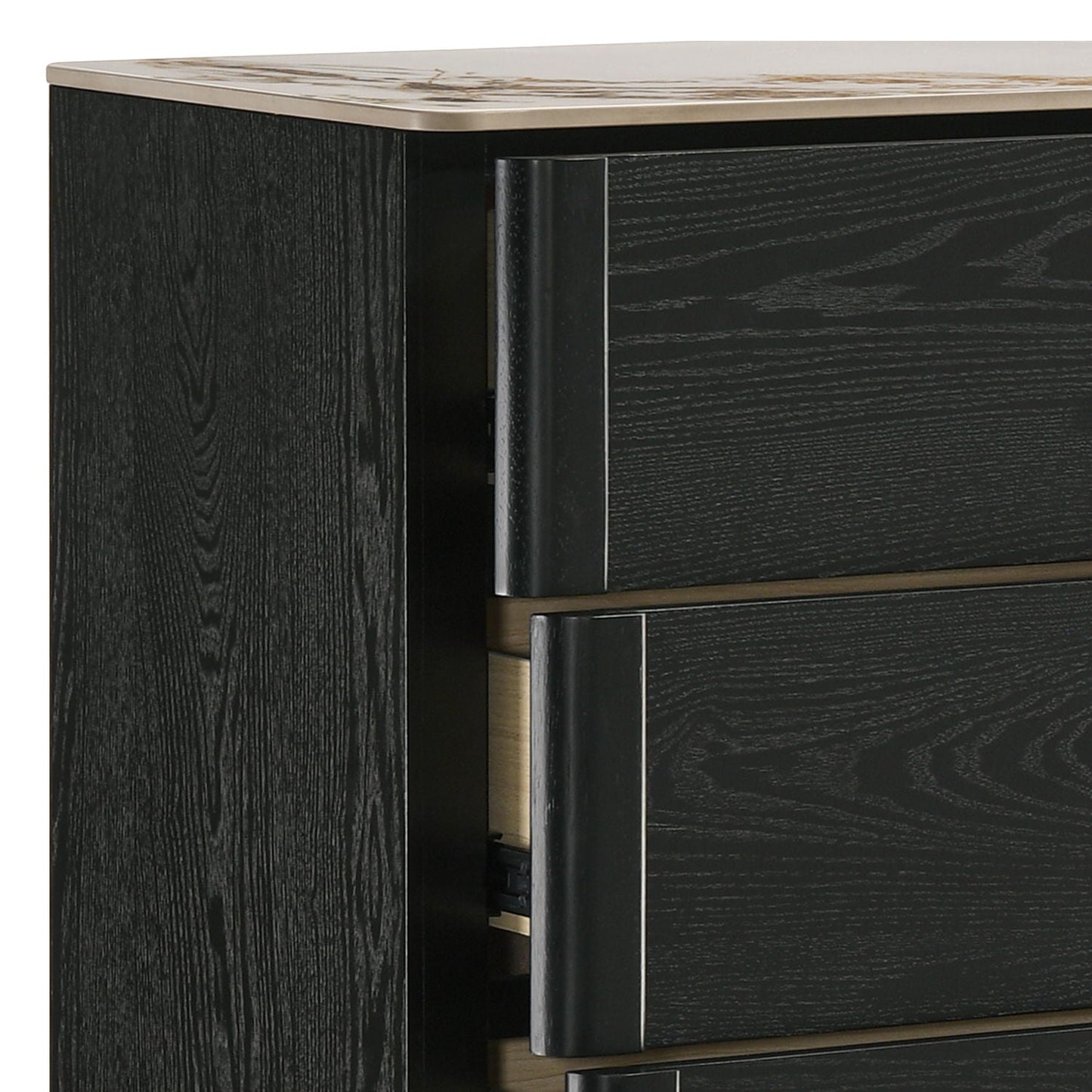Opel - 5 Drawer Chest - Black
