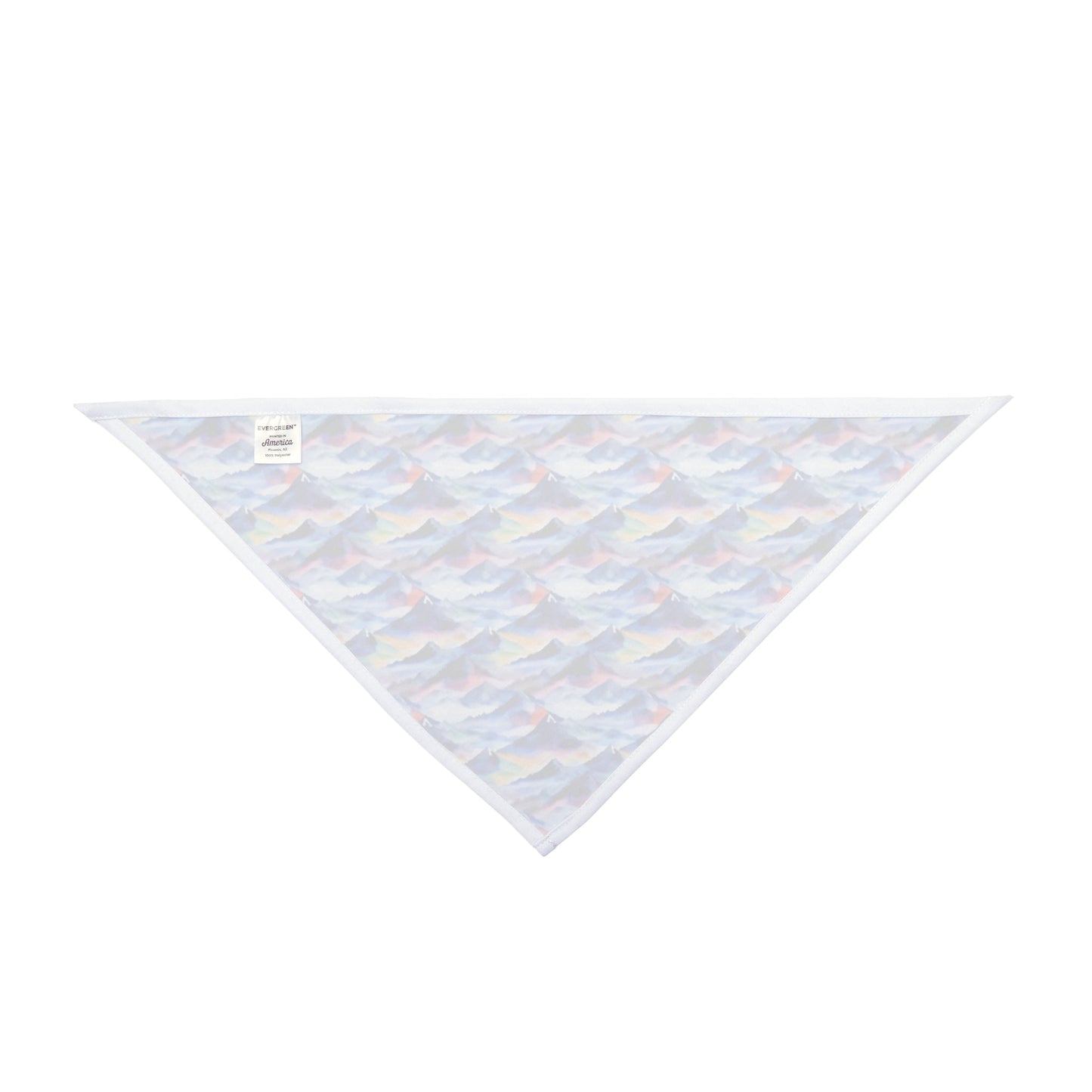 Endless Watercolor Mountain Waves - Pet Bandana Pet Zen