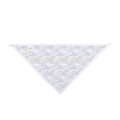 Endless Watercolor Mountain Waves - Pet Bandana Pet Zen