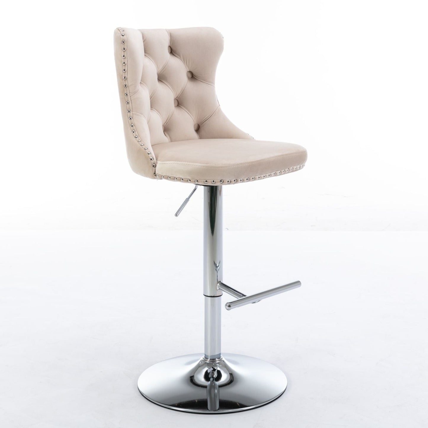 Swivel Adjustable Height Barstools Set of 2