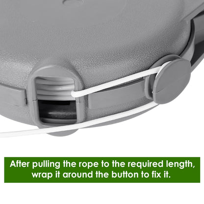 Retractable Clothesline Outdoor 49FT PVC Automatic Washing Dryer Cord Easy Hanging Rope For Wet Dry Clothes